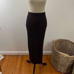 NWT Banana Republic Ganache Brown Maxi Skirt Jersey Knit Size XS